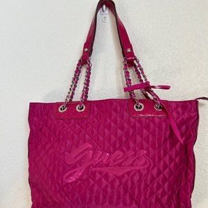 An Adorable Hot Pink Guess Purse